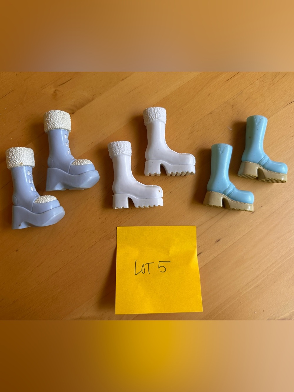 BRATZ Doll Boots Shoes 3 Pairs Heel and Platform - Accessory Lot 5